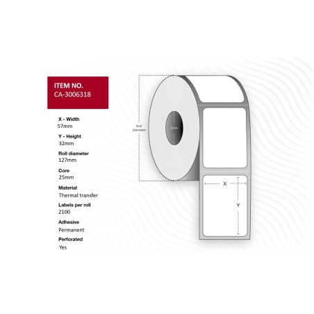 "Capture Label 57x32mm, Core 25mm - High-Quality Custom Labels (CA-3006318)"